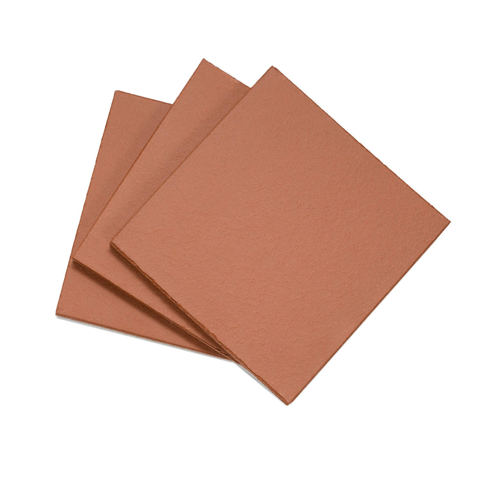 Terran 6"x6" Red Ceramic Unglazed Tile