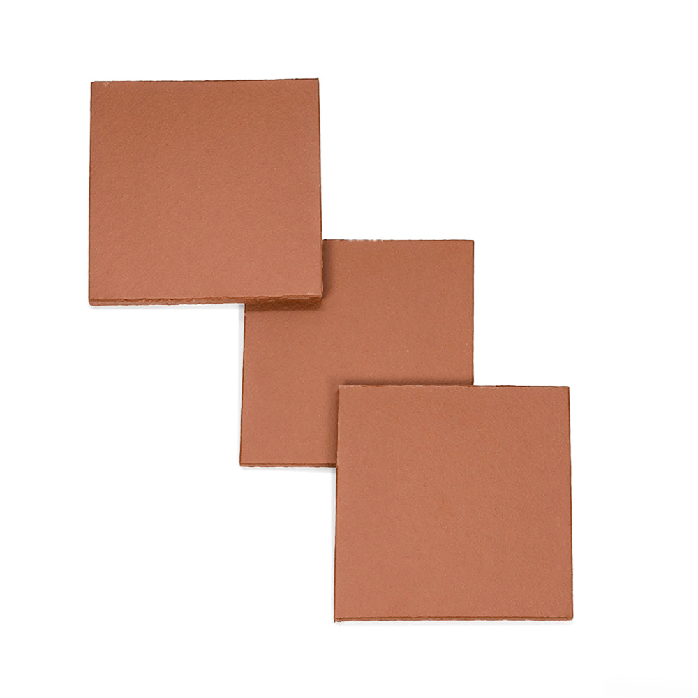 Terran 6"x6" Red Ceramic Unglazed Tile