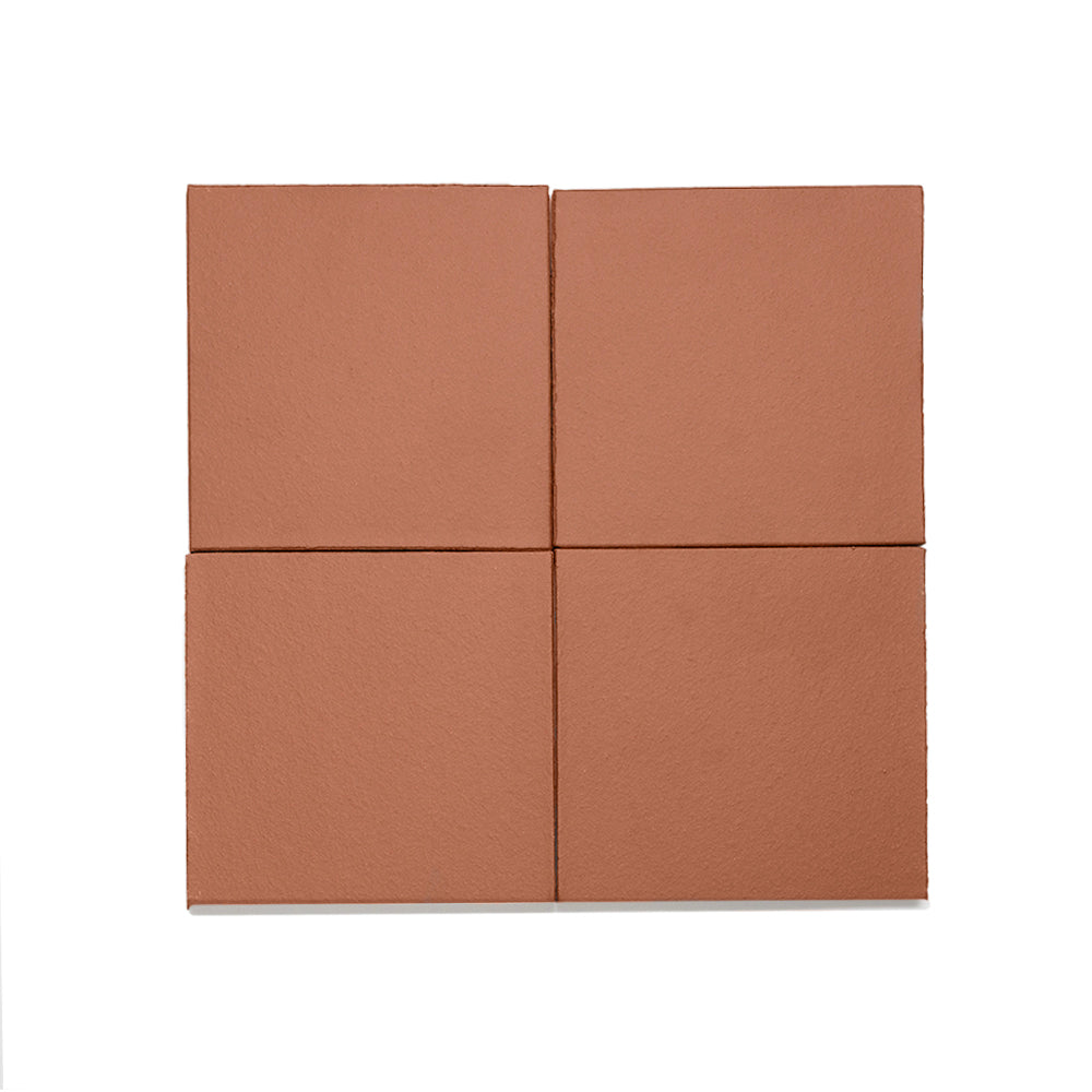 Terran 6"x6" Red Ceramic Unglazed Tile