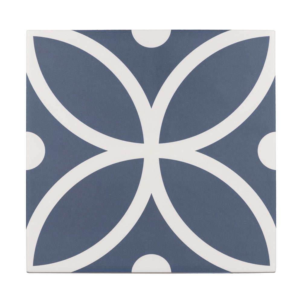 Circa 8"x8" Bergen Azul Porcelain Matte Tile