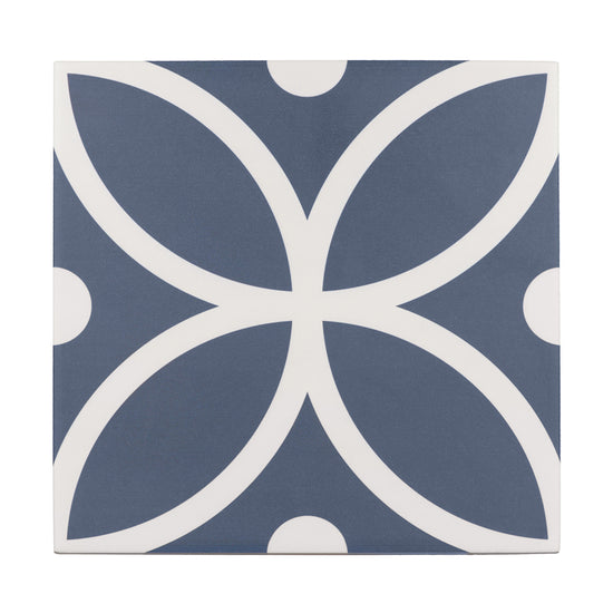 Circa 8"x8" Bergen Azul Porcelain Matte Tile