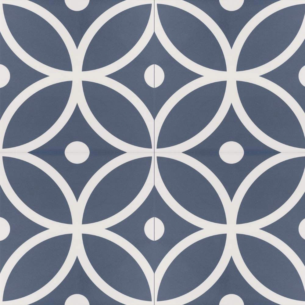 Circa 8"x8" Bergen Azul Porcelain Matte Tile