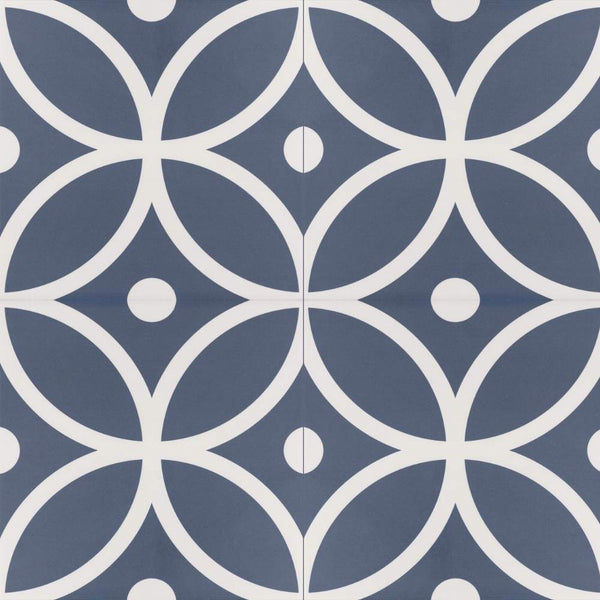Circa 8"x8" Bergen Azul Porcelain Matte Tile