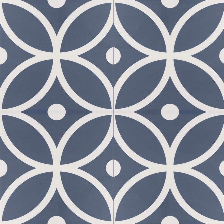 Circa 8"x8" Bergen Azul Porcelain Matte Tile