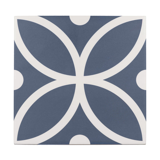 Circa 8"x8" Bergen Azul Porcelain Matte Tile