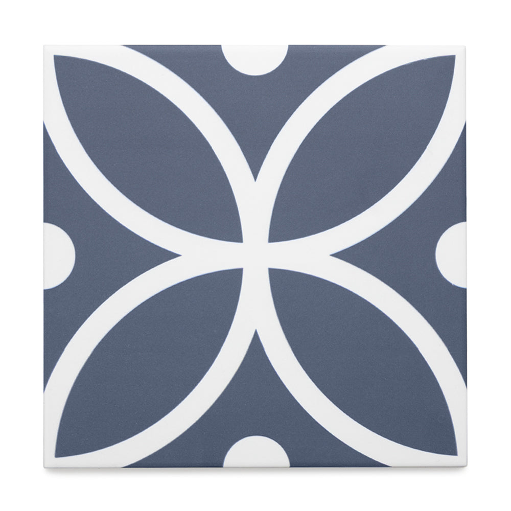 Circa 8"x8" Bergen Azul Porcelain Matte Tile