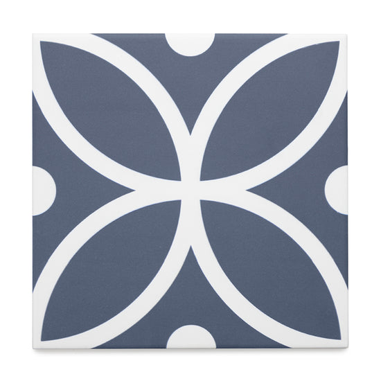 Circa 8"x8" Bergen Azul Porcelain Matte Tile