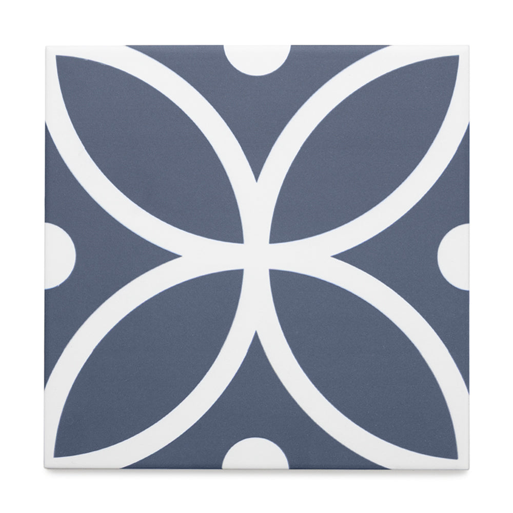 Circa 8"x8" Bergen Azul Porcelain Matte Tile