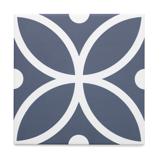 Circa 8"x8" Bergen Azul Porcelain Matte Tile