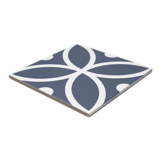 Circa 8"x8" Bergen Azul Porcelain Matte Tile