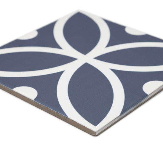 Circa 8"x8" Bergen Azul Porcelain Matte Tile