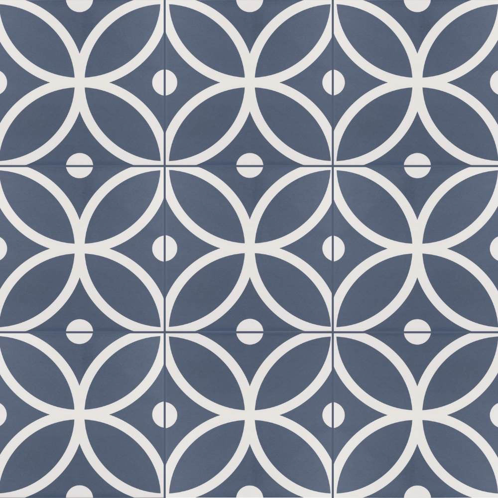 Circa 8"x8" Bergen Azul Porcelain Matte Tile
