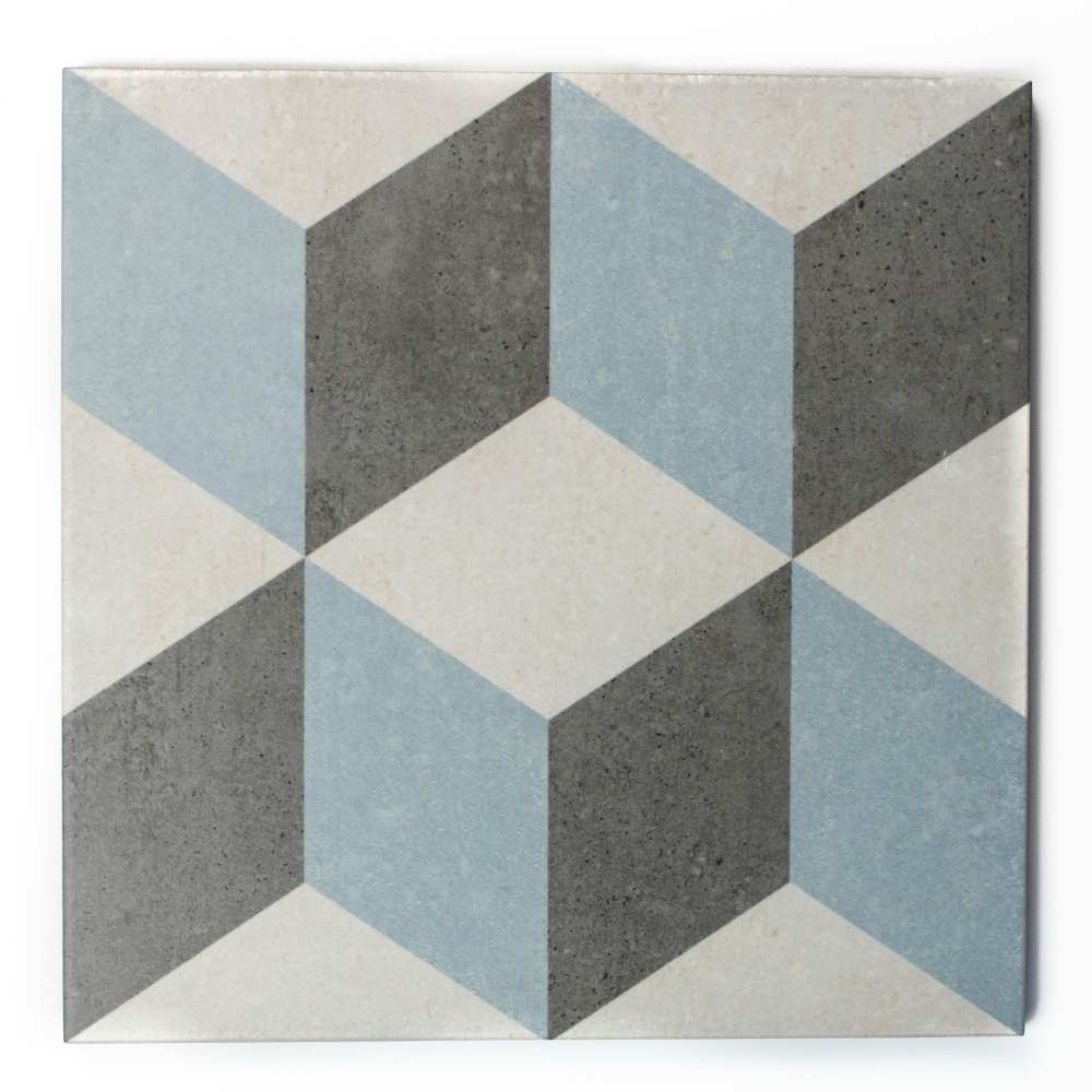 Prism 9" x 9" Gray Porcelain Matte Tile