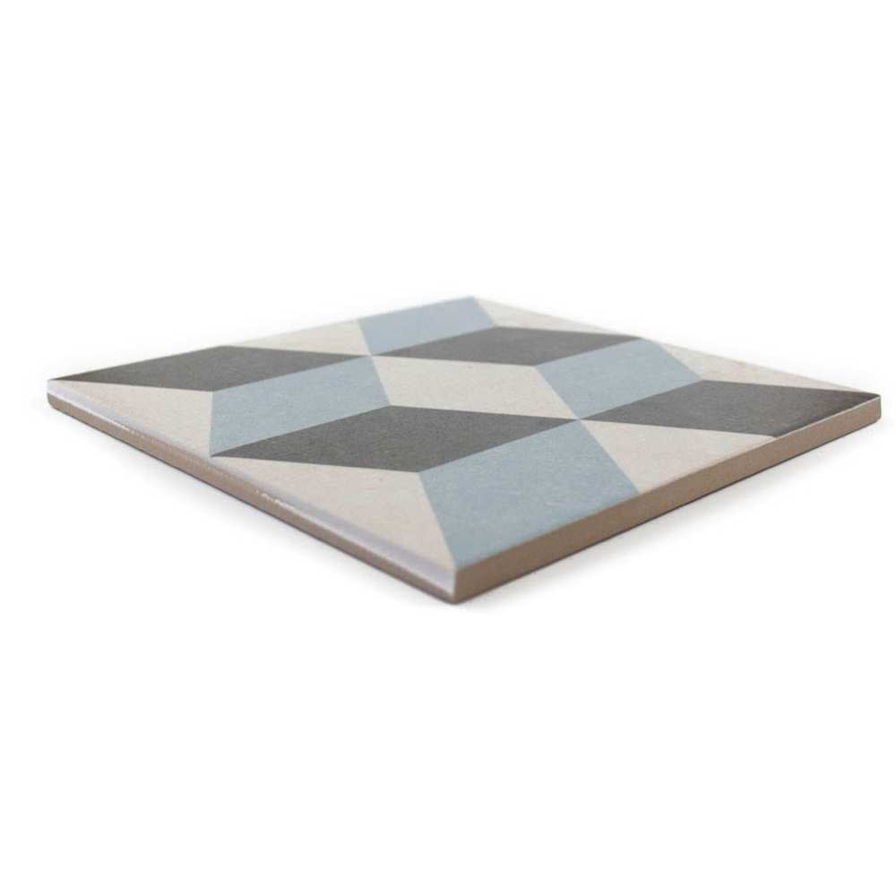 Prism 9" x 9" Gray Porcelain Matte Tile