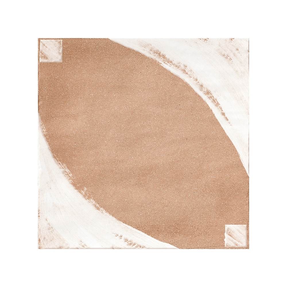 Reina Terracotta Oval 8"x8" Cotto Porcelain Matte and Shiny Tile
