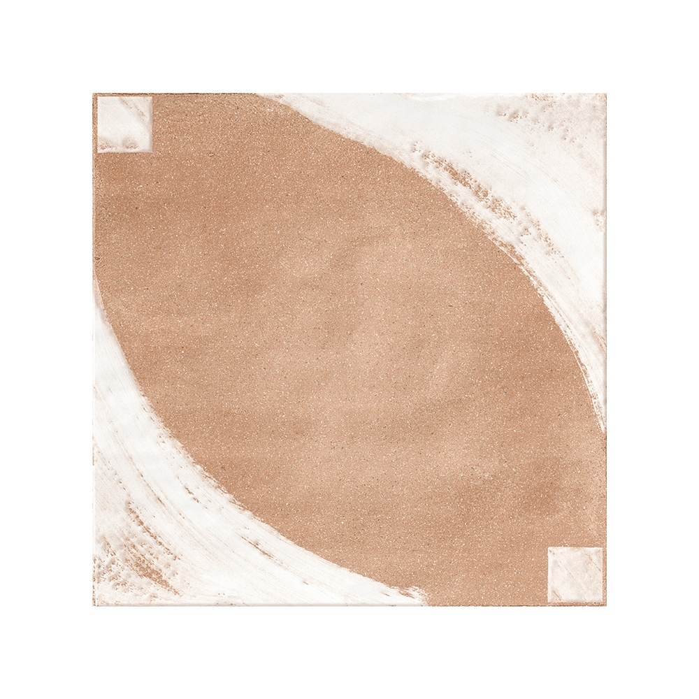 Reina Terracotta Oval 8"x8" Cotto Porcelain Matte and Shiny Tile
