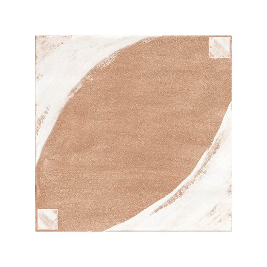 Reina Terracotta Oval 8"x8" Cotto Porcelain Matte and Shiny Tile