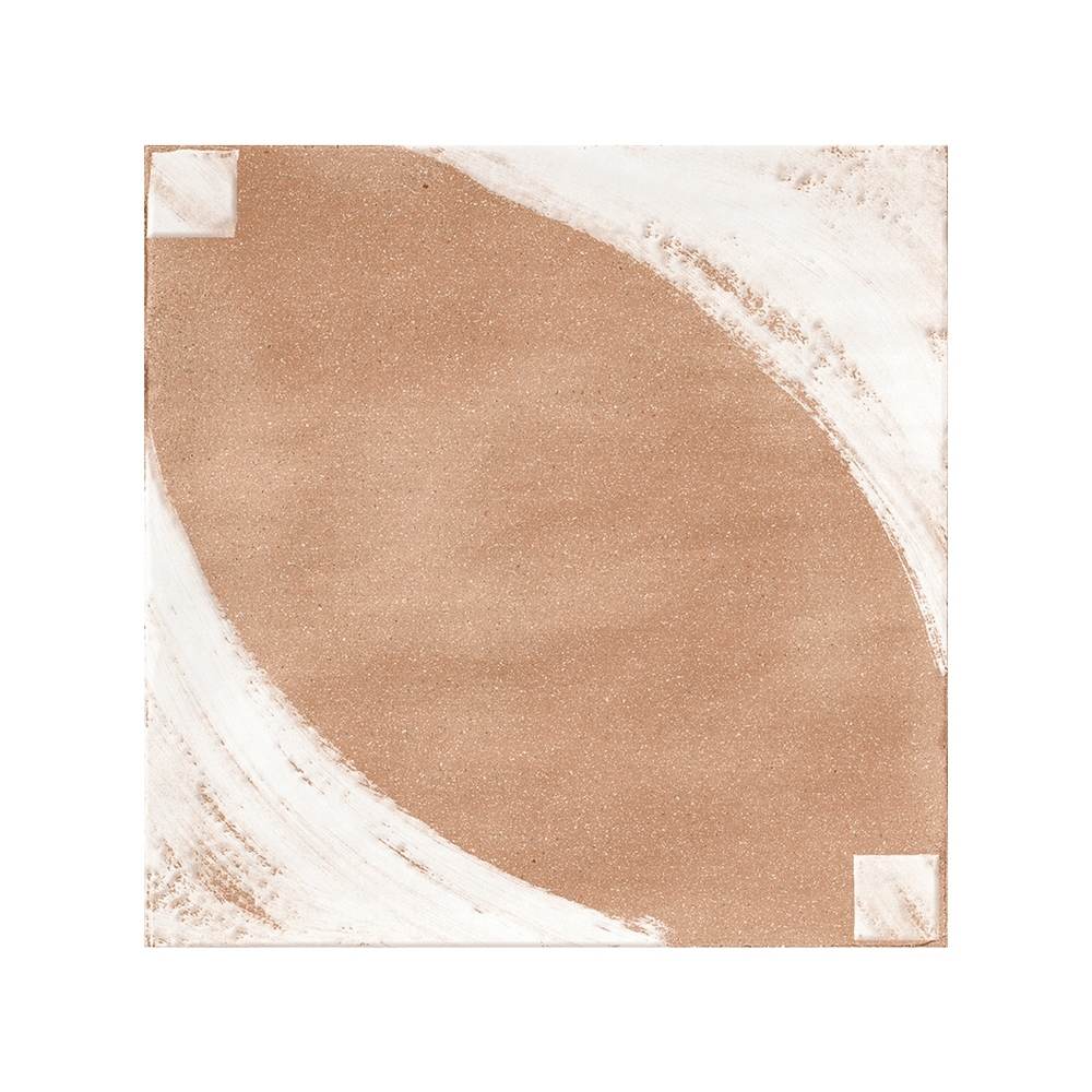 Reina Terracotta Oval 8"x8" Cotto Porcelain Matte and Shiny Tile