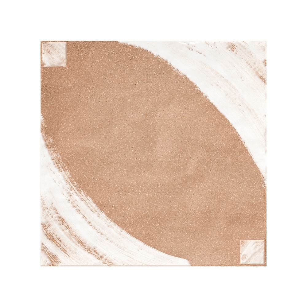 Reina Terracotta Oval 8"x8" Cotto Porcelain Matte and Shiny Tile