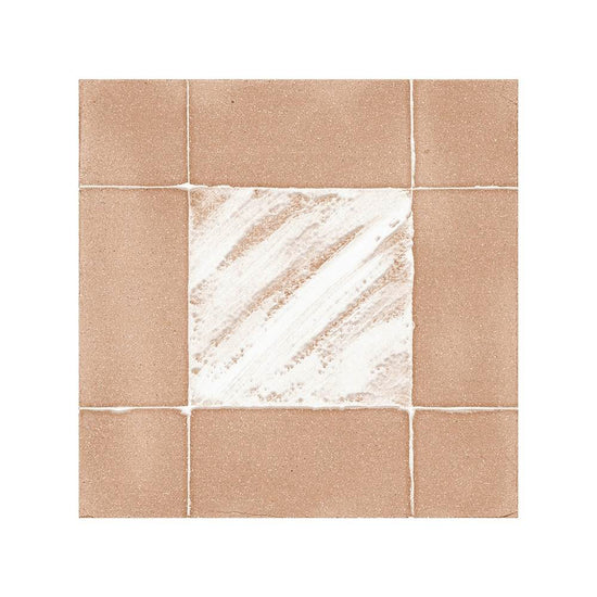 Reina Terracotta Buffalo 8"x8" Cotto Porcelain Matte and Shiny Tile