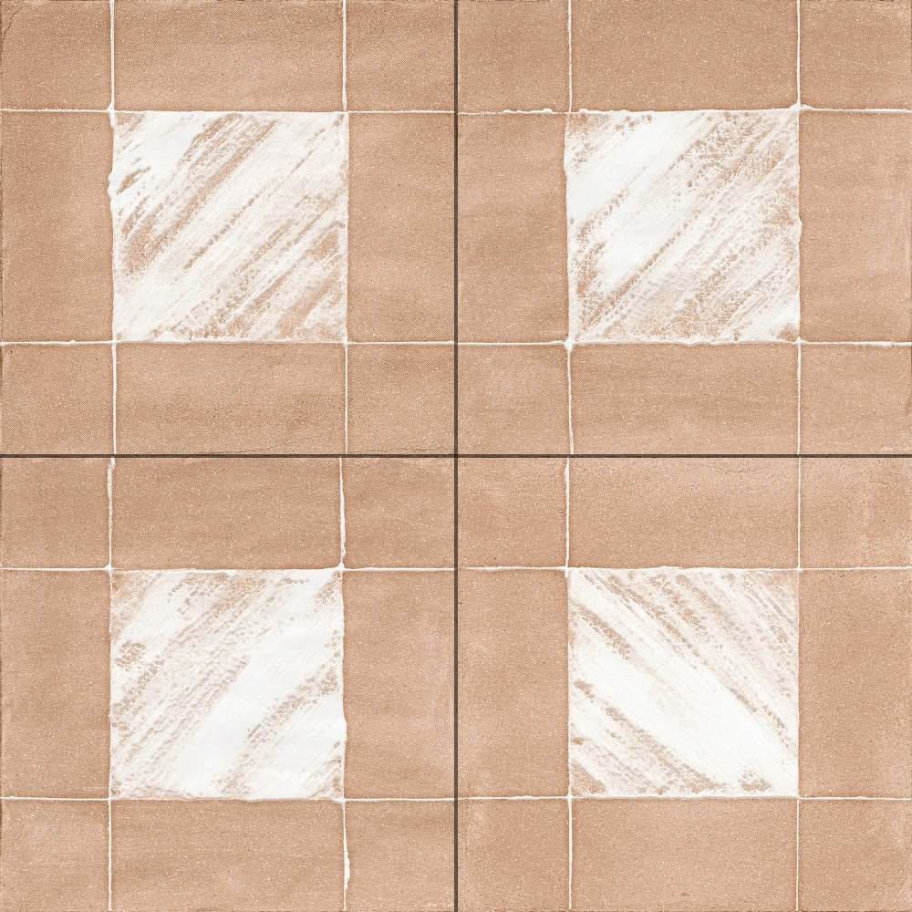 Reina Terracotta Buffalo 8"x8" Cotto Porcelain Matte and Shiny Tile