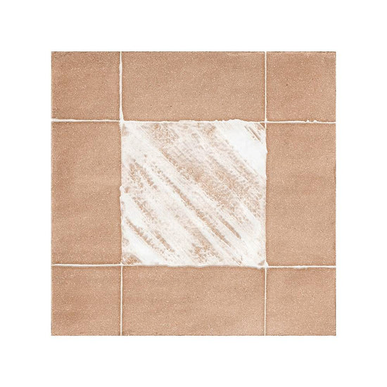 Reina Terracotta Buffalo 8"x8" Cotto Porcelain Matte and Shiny Tile