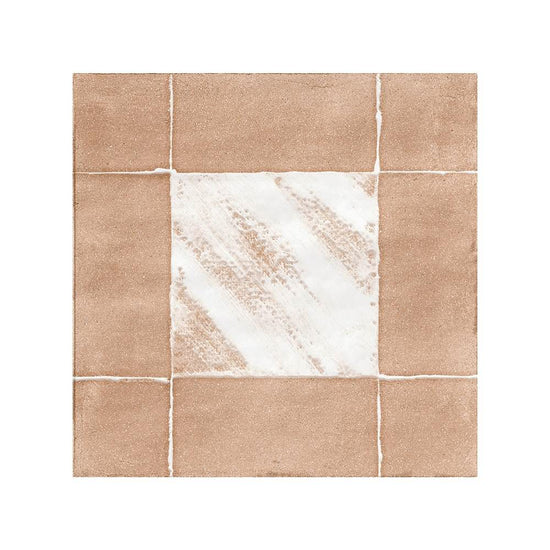 Reina Terracotta Buffalo 8"x8" Cotto Porcelain Matte and Shiny Tile