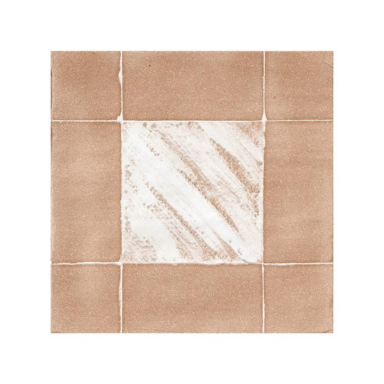 Reina Terracotta Buffalo 8"x8" Cotto Porcelain Matte and Shiny Tile