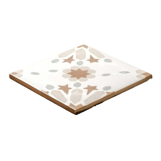 Dahlia 6" x 6" Grey Matte Porcelain Tile