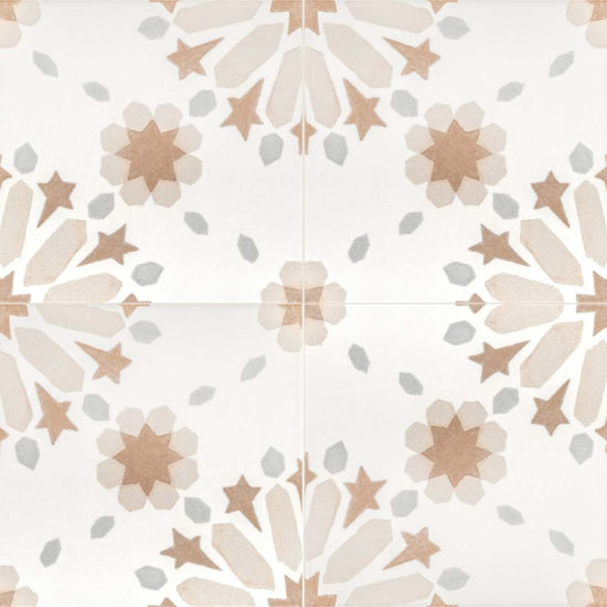 Dahlia 6" x 6" Grey Matte Porcelain Tile