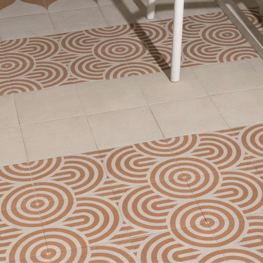 Verity Seas 8" x 8" White Porcelain Matte Tile