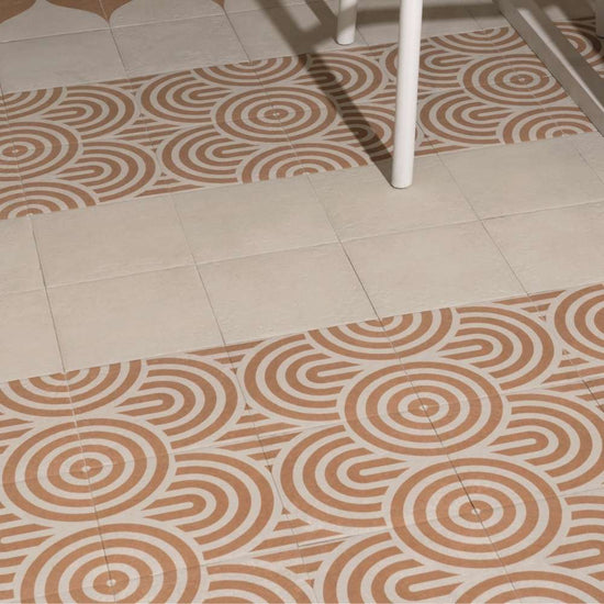 Verity Seas 8" x 8" White Porcelain Matte Tile