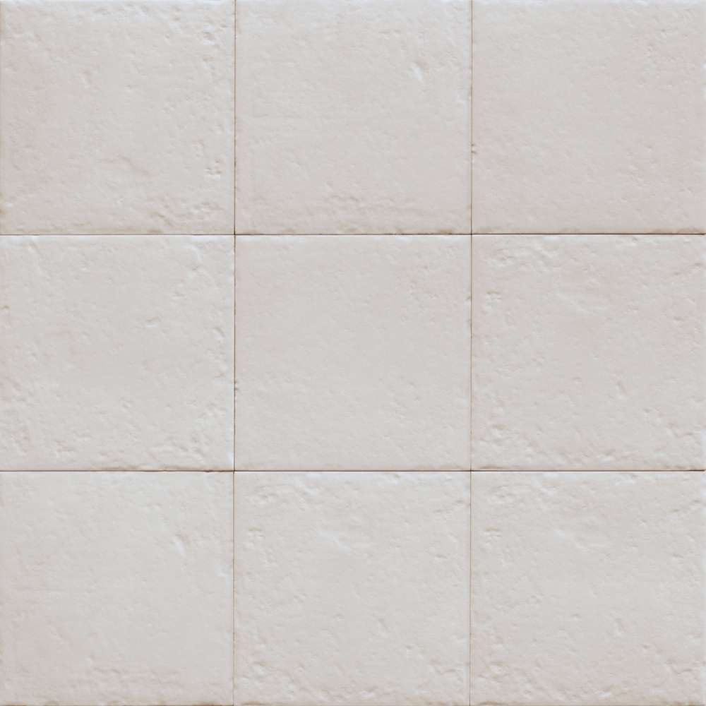 Verity Seas 8" x 8" White Porcelain Matte Tile