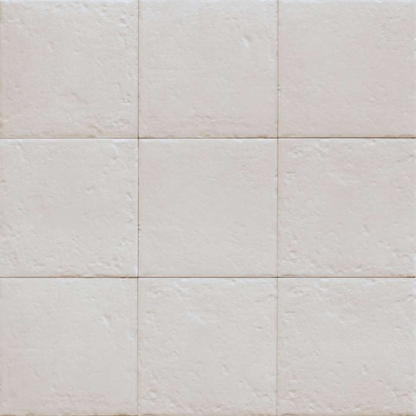 Verity Seas 8" x 8" White Porcelain Matte Tile