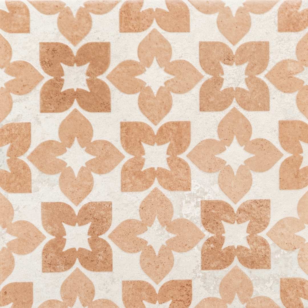 Phlox 8" x8 " Ocre Porcelain Matte and Shiny Tile