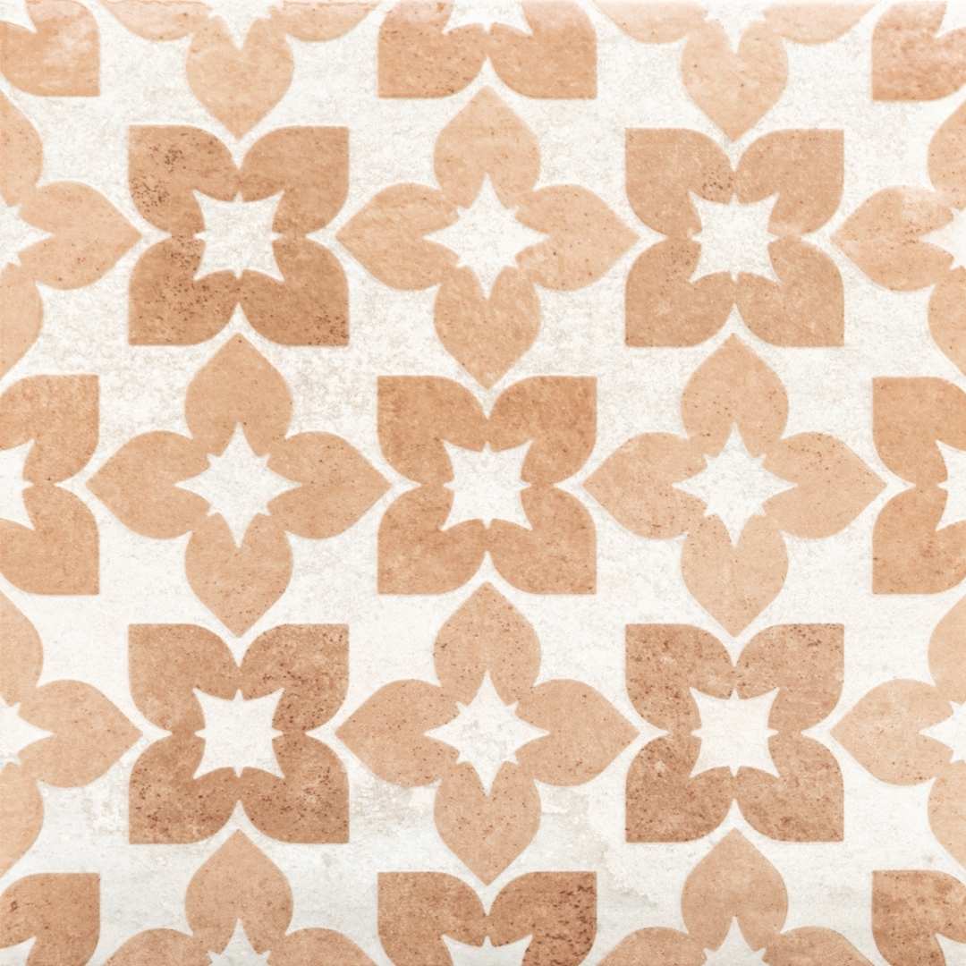 Phlox 8" x8 " Ocre Porcelain Matte and Shiny Tile