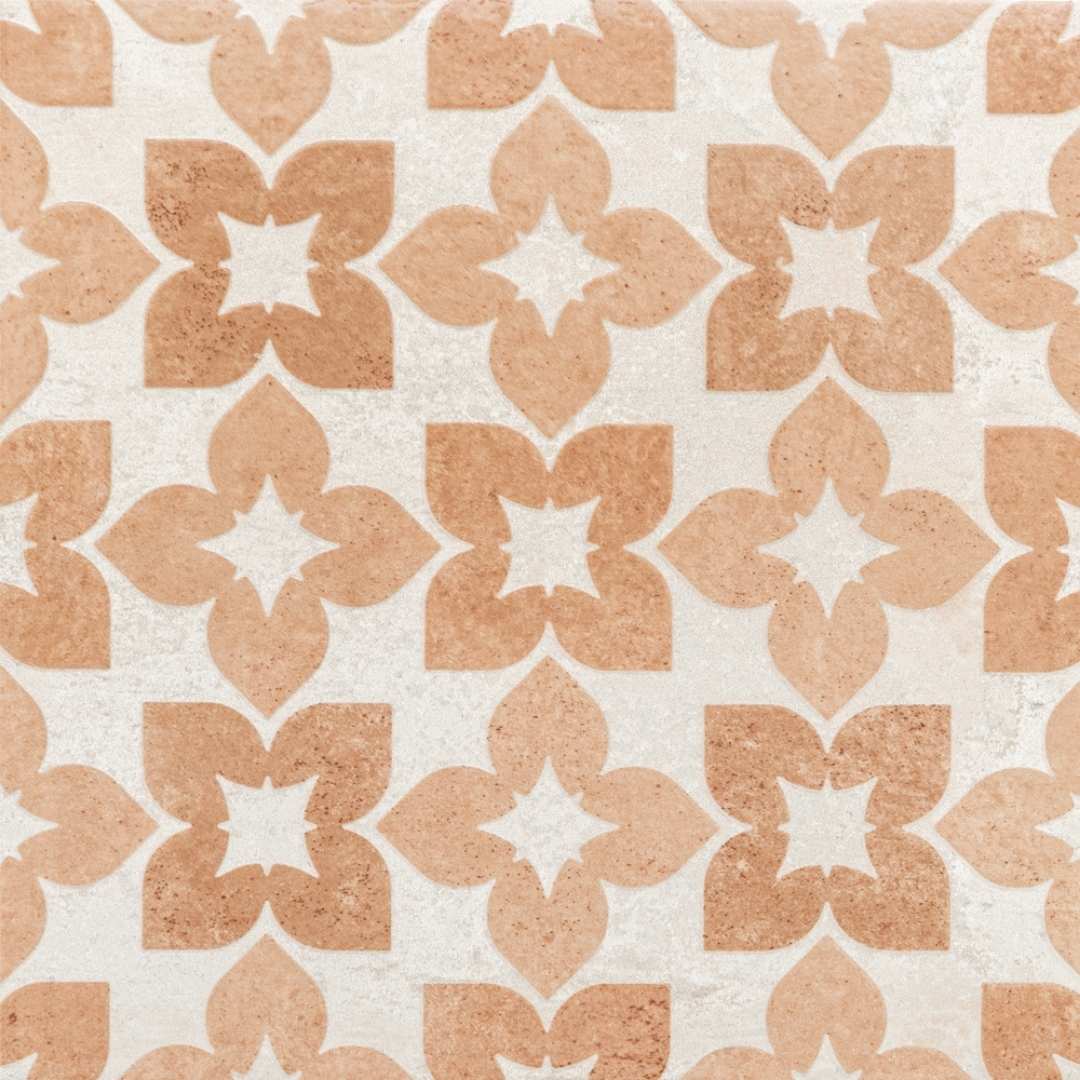 Phlox 8" x8 " Ocre Porcelain Matte and Shiny Tile