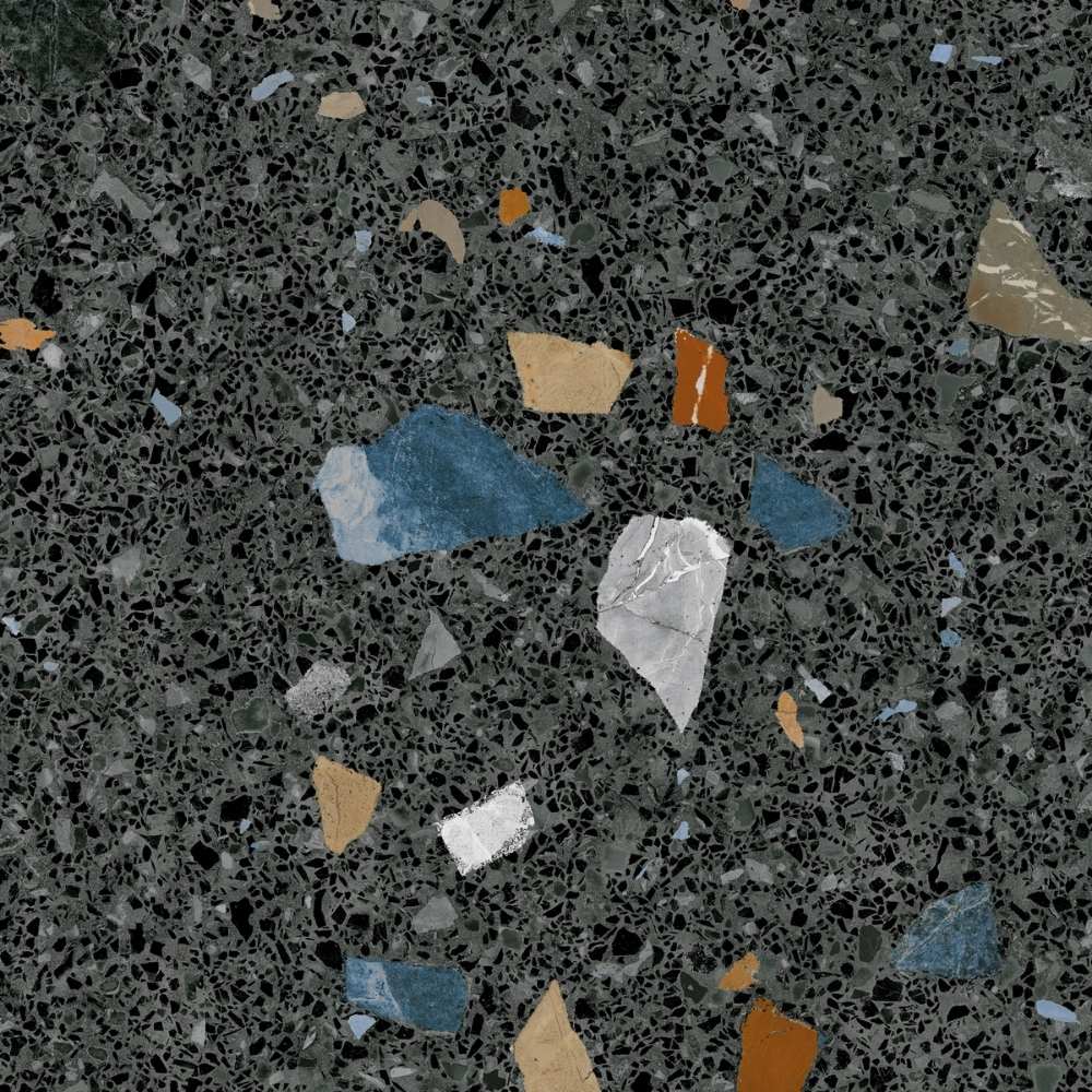 Terrazzo 24"x24" Grafito Porcelain Matte Tile