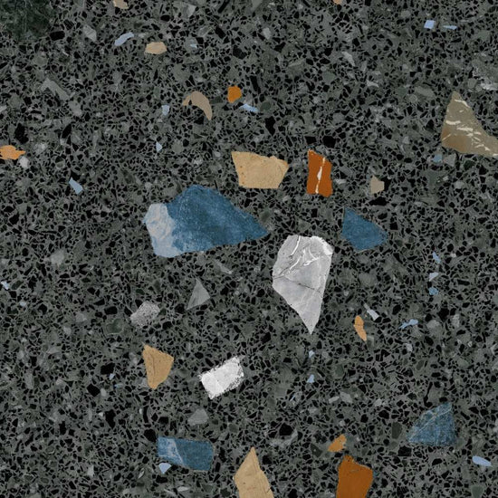 Terrazzo 24"x24" Grafito Porcelain Matte Tile
