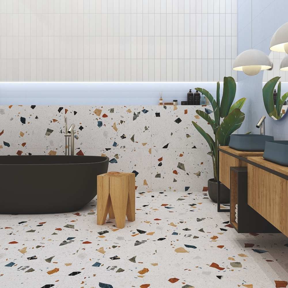 Terrazzo 24"x24" Porcelain Matte Tile