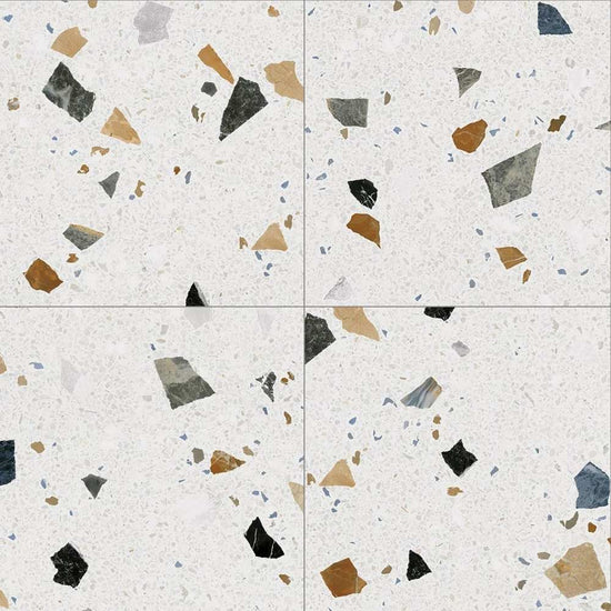 Terrazzo 24"x24" Nacar Porcelain Matte Tile