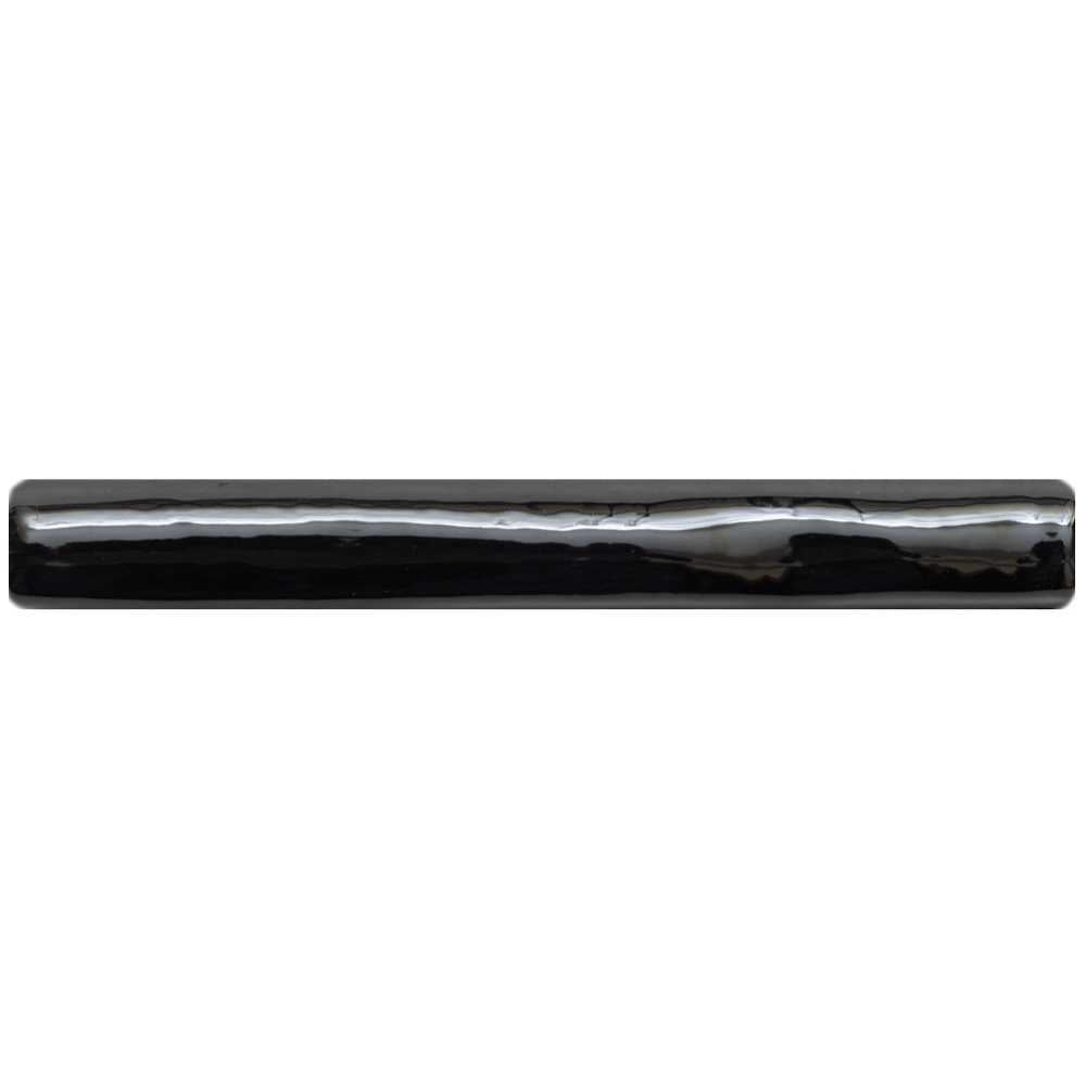 Talavera 1" x 6" Black Ceramic Glossy Pencil