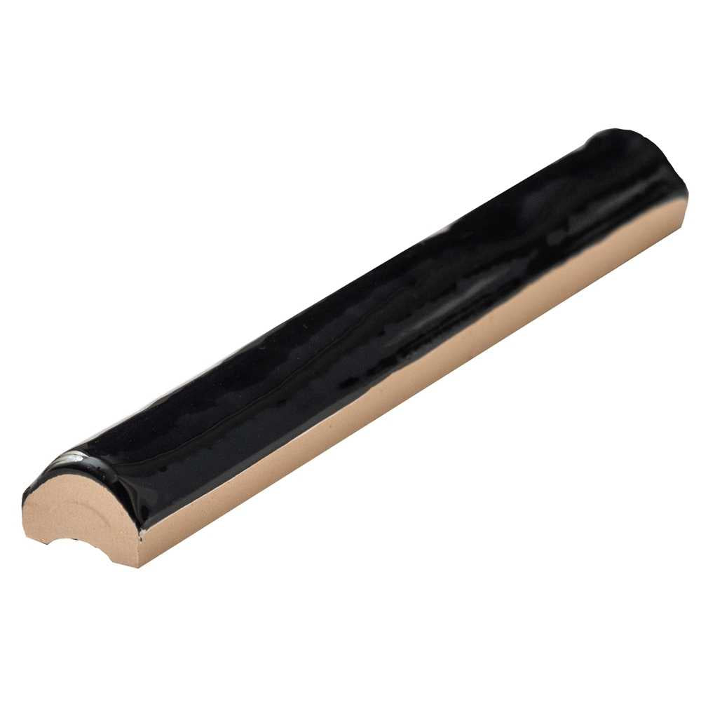 Talavera 1" x 6" Black Ceramic Glossy Pencil