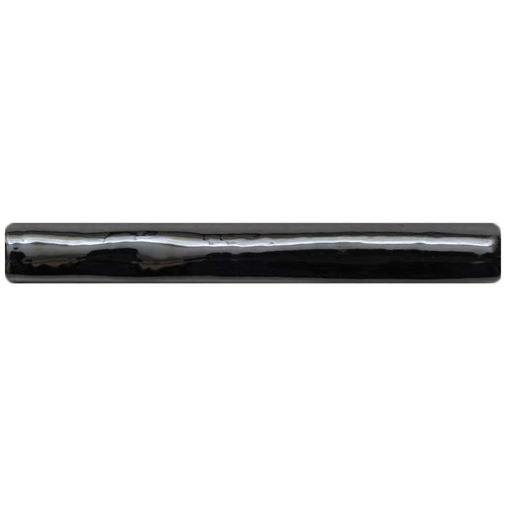 Talavera 1" x 6" Black Ceramic Glossy Pencil