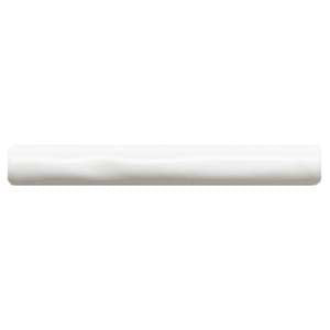 Talavera 1" x 6" White Ceramic Glossy Pencil
