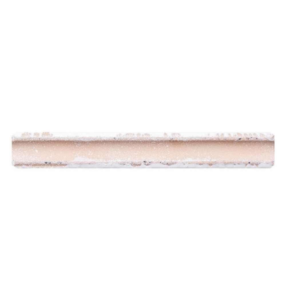 Talavera 1" x 6" White Ceramic Glossy Pencil
