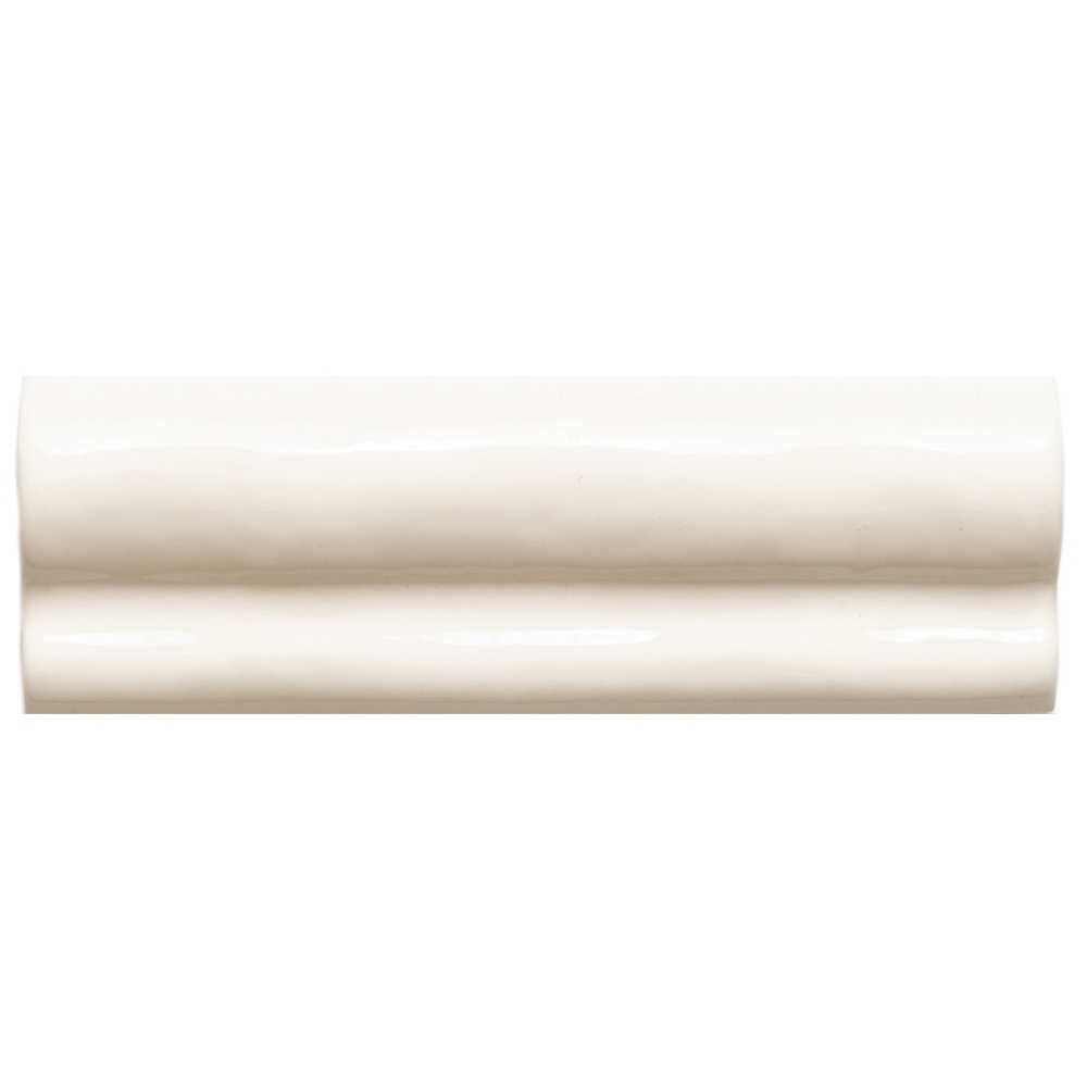Talavera 2" x 6" Biscuit Ceramic Glossy Chair Rail