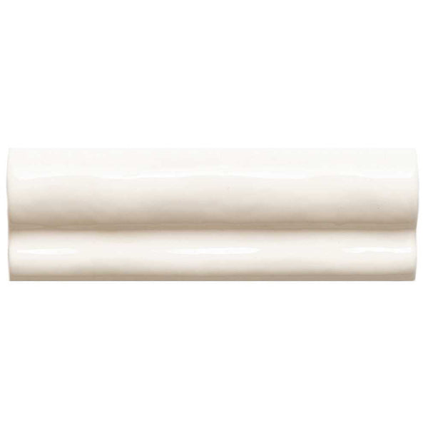 Talavera 2" x 6" Biscuit Ceramic Glossy Chair Rail