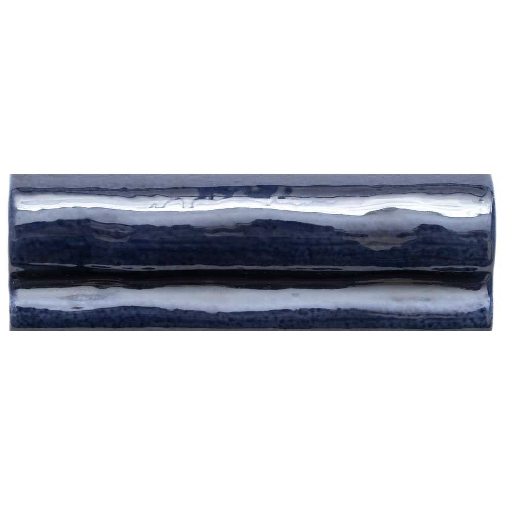 Talavera 2" x 6" Cobalt Ceramic Glossy Chair Rail