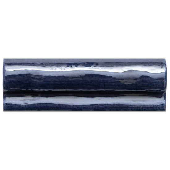 Talavera 2" x 6" Cobalt Ceramic Glossy Chair Rail
